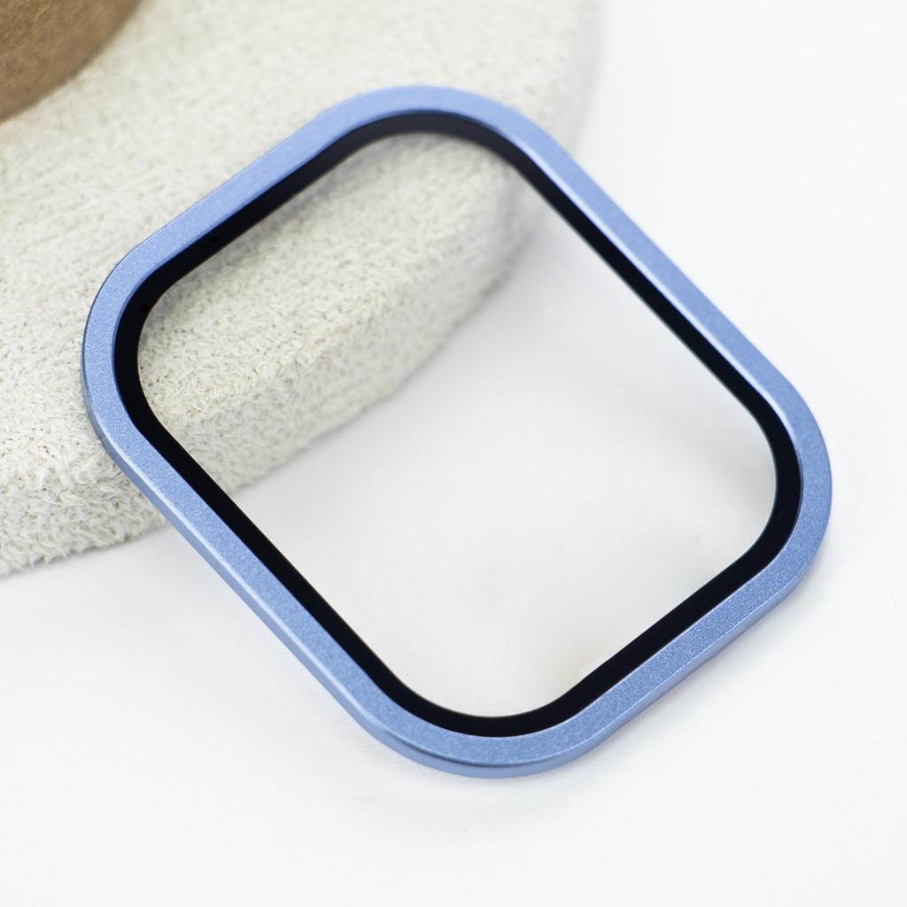 Gehärtetes Glas HD Vollfolie Metall Kratzfester Bumper Displayschutz kompatibel Für Apple Watch Ultra 3 2 49mm