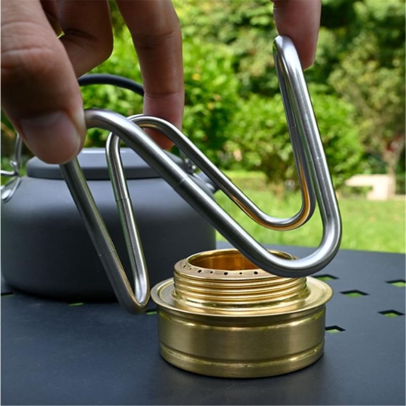 Outdoor Camping Alcohols Stove Bracket Portable Alcohols Cooker Holder Detachable Bracket for Hiking, Camping, Balconies