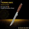Kitchen Knife 67 Layers Damascus Steel Santoku Knife Slicing Utility Paring Bone Cutter Steel Razor Sharp Blade Colorful Wood