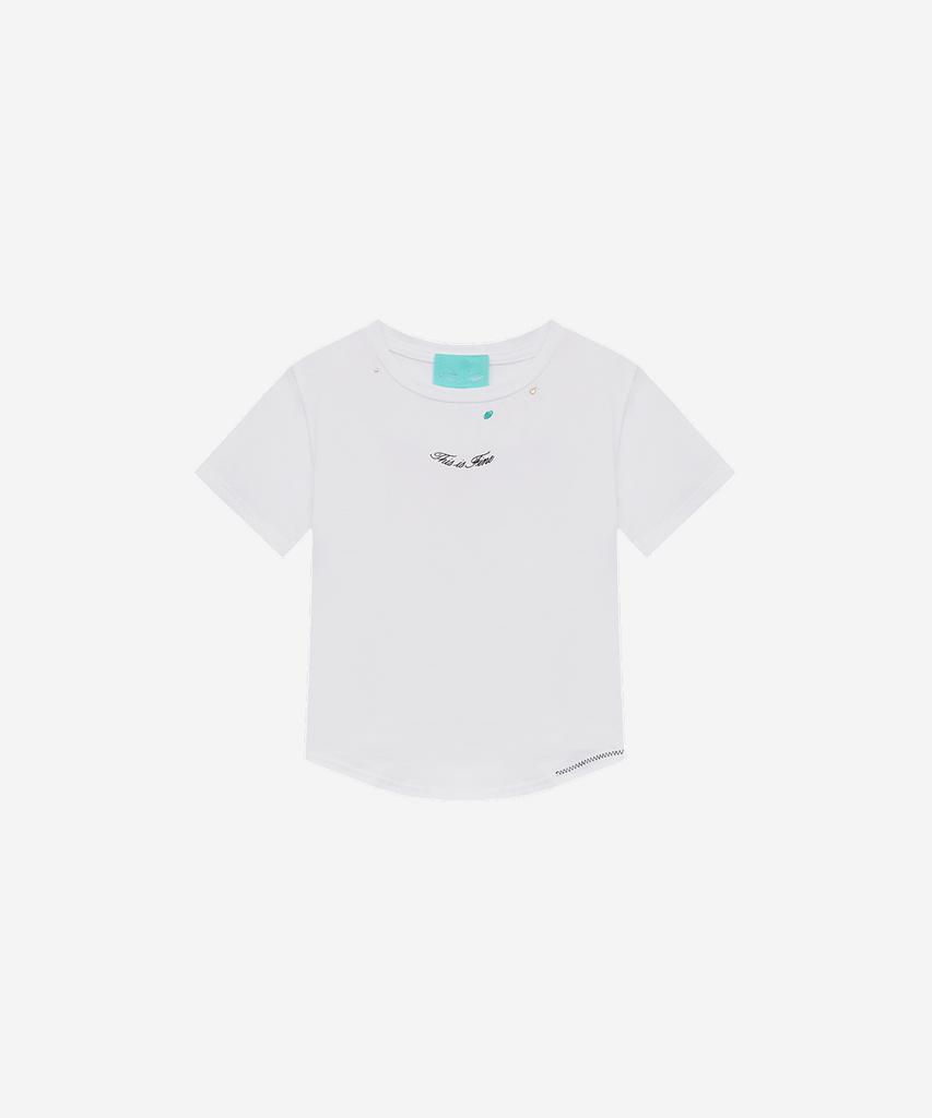 Diseuijeupain Baby Crop Top White