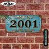 D Flat Pc Pc Vintage  Sign  Retro WallMountable Aluminum Plaque Suitable for Birth Year Gifts Retro Wall Art for Hom