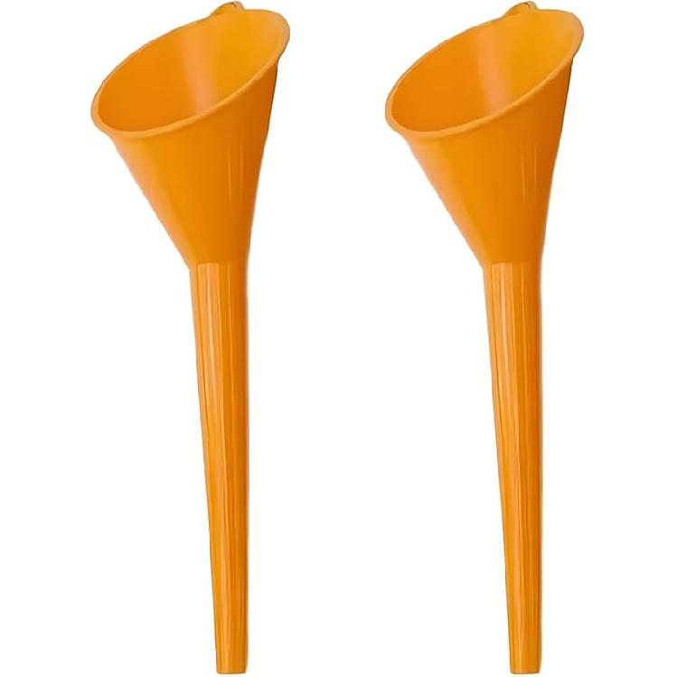 Long Neck Oil Funnel, Plastic Spill Saver Funnels, Multi-Function Funnel for All Automotive Oils, Water, Diesel Fuel, Lubricants, Engine Oils,