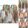 Elegant Plus Size Lady Boho Sleeveless Summer Beach Lace Dress For Women