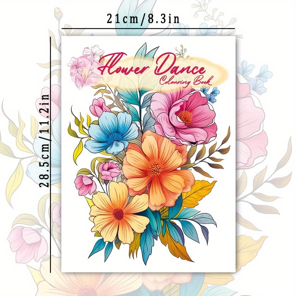 Women's Spiral Colouring Book - 30 Sheet Adult Colouring Book, 11.2x 8.3inch, 100gsm Thick Paper, Drawing Book, Gift of Recovery