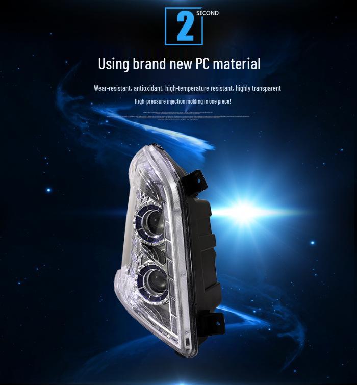 Liuzhou Chenglong H7H5 New M3 Super Bright Dual Lens LED Headlight Assembly for Car