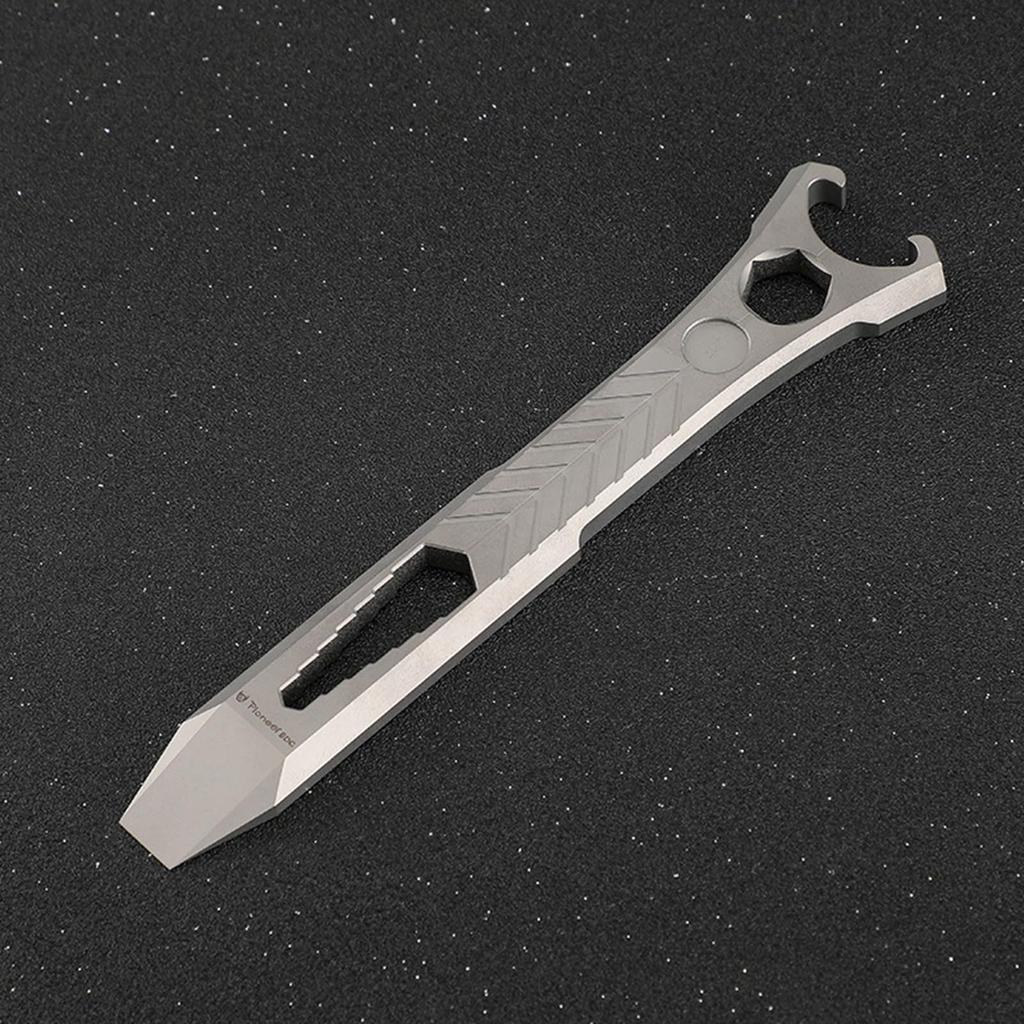 Tytanowy brelok EDC, łom, otwieracz do butelek, kompaktowy rozmiar, klucz koniczynka EDC, śrubokręt, multitool, multitool