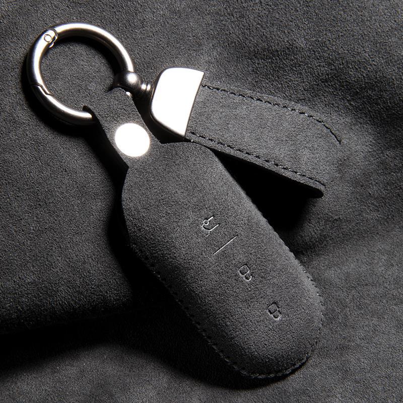 Premium Suede Key Case for New Leapmotor C11 Car