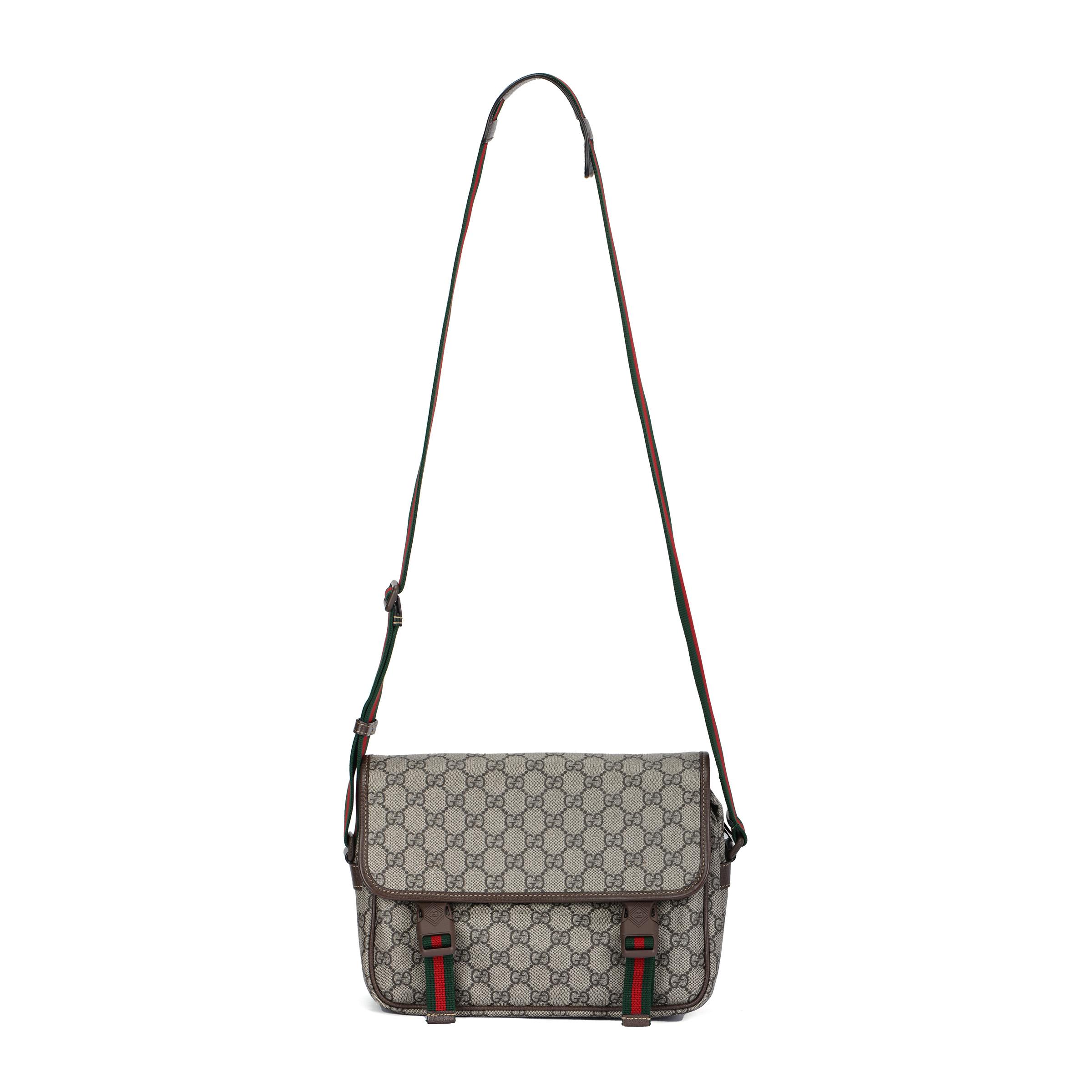 

Gucci Adjustable Shoulder Strap Zipper Closure Canvas And Leather Trimmed Crossbody Bag Men bags Beige Ebony 760123-FACJN-9765 Shopping Bag Set(Basic Set+Shopping Bag)