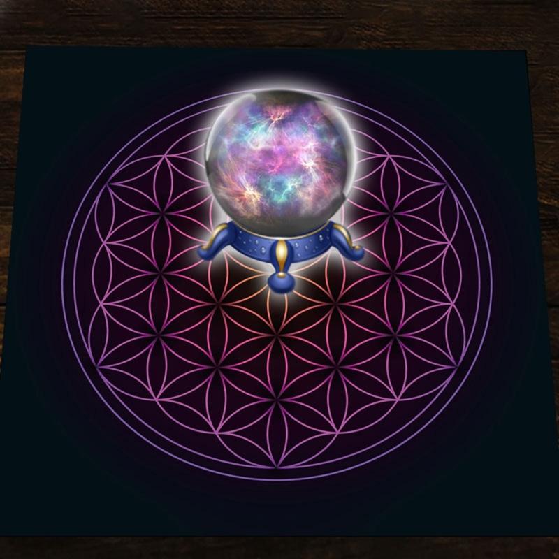 Tarot Card Tablecloth Altar Tarot Cloth Divination Card Table Cloth Square Flannel Table Cover Decorations 50/60/75cm