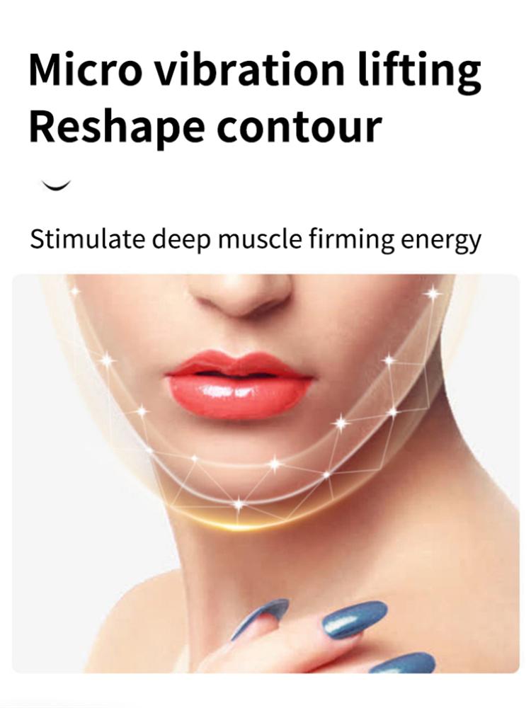 Facial Lifting Device LED Photon Therapy Facial Slimming Vibration Massager Double Chin V-shaped Cheek Lift Face