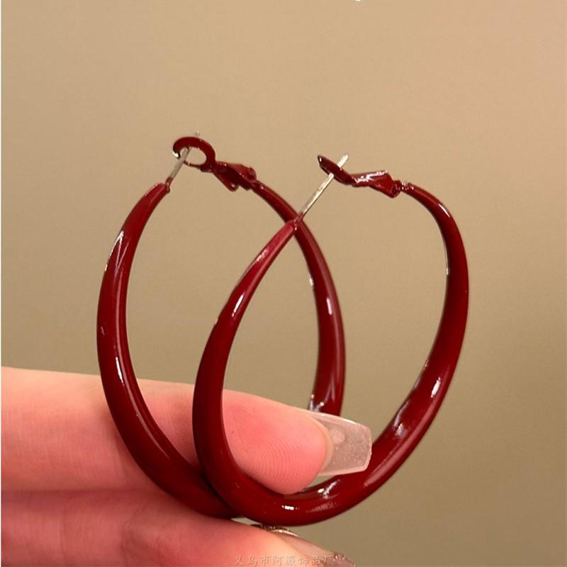 

Винтажные серьги-кольца из кожи с леопардовым принтом Серебряная игла - Элегантные, Универсальные Модные Украшения