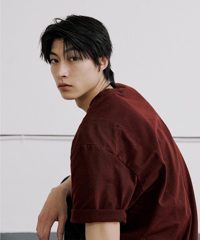 HOOVES Contour Line Short Sleeve T-Shirt [Dying Red]