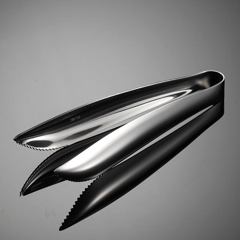 304 stainless steel short food clip bright sanded towel clip buffet heavy ice clip hotel tableware