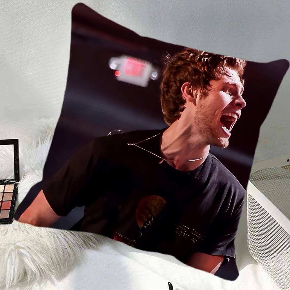 John Mayer Singer Rock Music Pillow Case Square Pillow Bedroom Sofa Leisure Comfort Cushion Car Home Decoration
