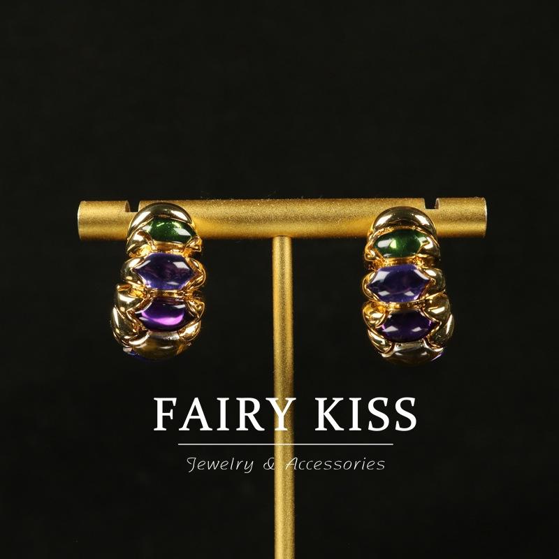 

Модная гальванизированная цепочка цвета настоящего золота с цирконом, элегантное колье с темпераментом, браслет в стиле легкой роскоши, универсальный популярный набор серег