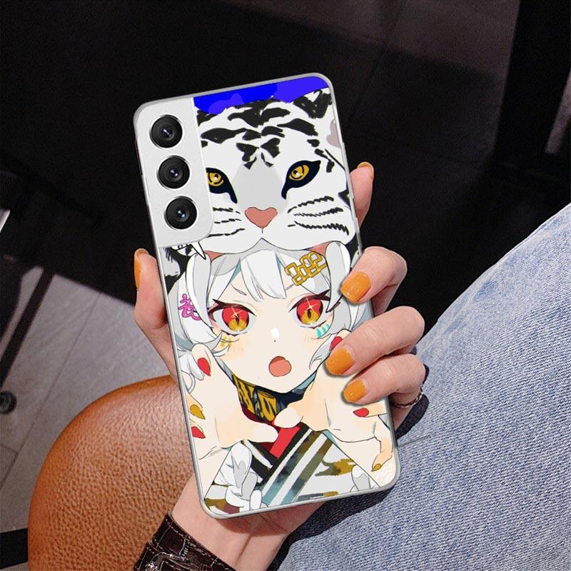 Cute Anime Girl INS Phone Case For Samsung Galaxy S24 S25 Edge S26 Ultra S23 S22 S21 Plus S20 FE + Personalized Print Cover Gala