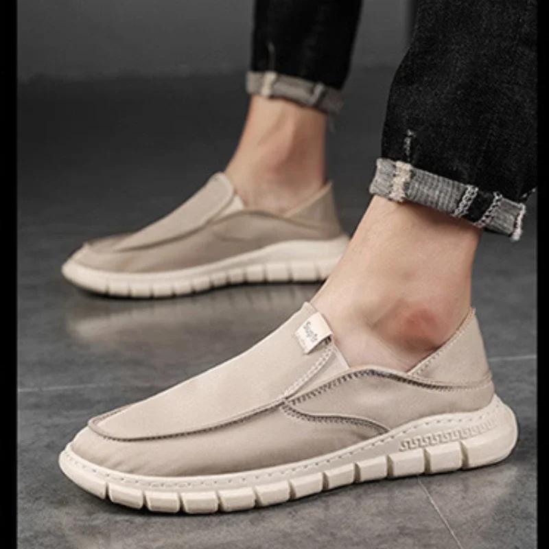 Fashion Shoes for Men Comfortable Men's Casual Shoes 2025 New Outdoor Non-slip Breathable Slip-on Men Loafers Sapatos Masculinos
