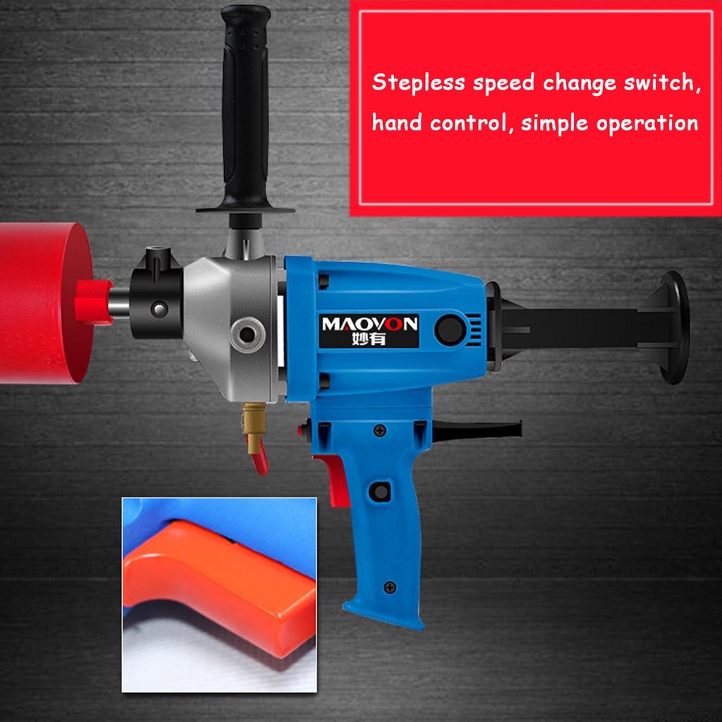 135mm 2100W 220V Diamond Core Drill Wet Handheld Concrete Core Drilling Machine with Water Pump Accessories Power Tools