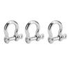 3pcs Screw Pin Anchor Shackle Bow Shape Load Shackle for Paracord Survival Bracelet