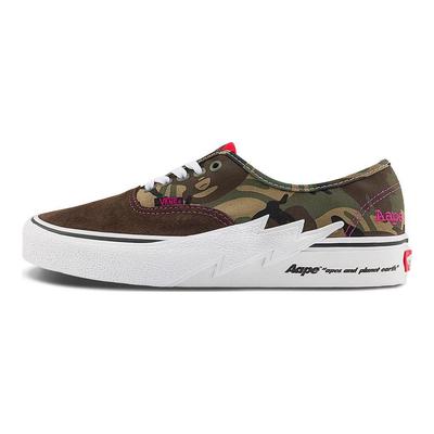 AAPE X Authentic Bolt - Green Camo Unisex Sneakers Pink VN000BWCCMA