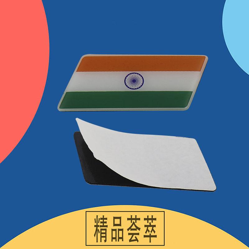 Premium India National Flag for Laptop Wall Car Engine Hood Fender Trunk Tail Rear Decal Emblem Badge Sticker