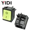 Heavy Duty KCD4-201 Rocker Switch no light 30A 250VAC ON OFF DPDT Switch Double pole single throw Green Yellow Black Switch