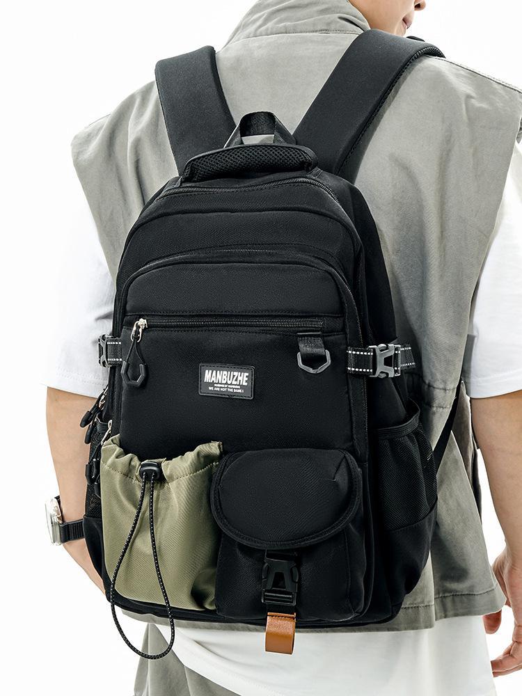 Schoolbag New Mountain Tooling Trendy Cool Backpack Men's Simple Mountaineering Strong Multi-compartment Large-capacity Backpack