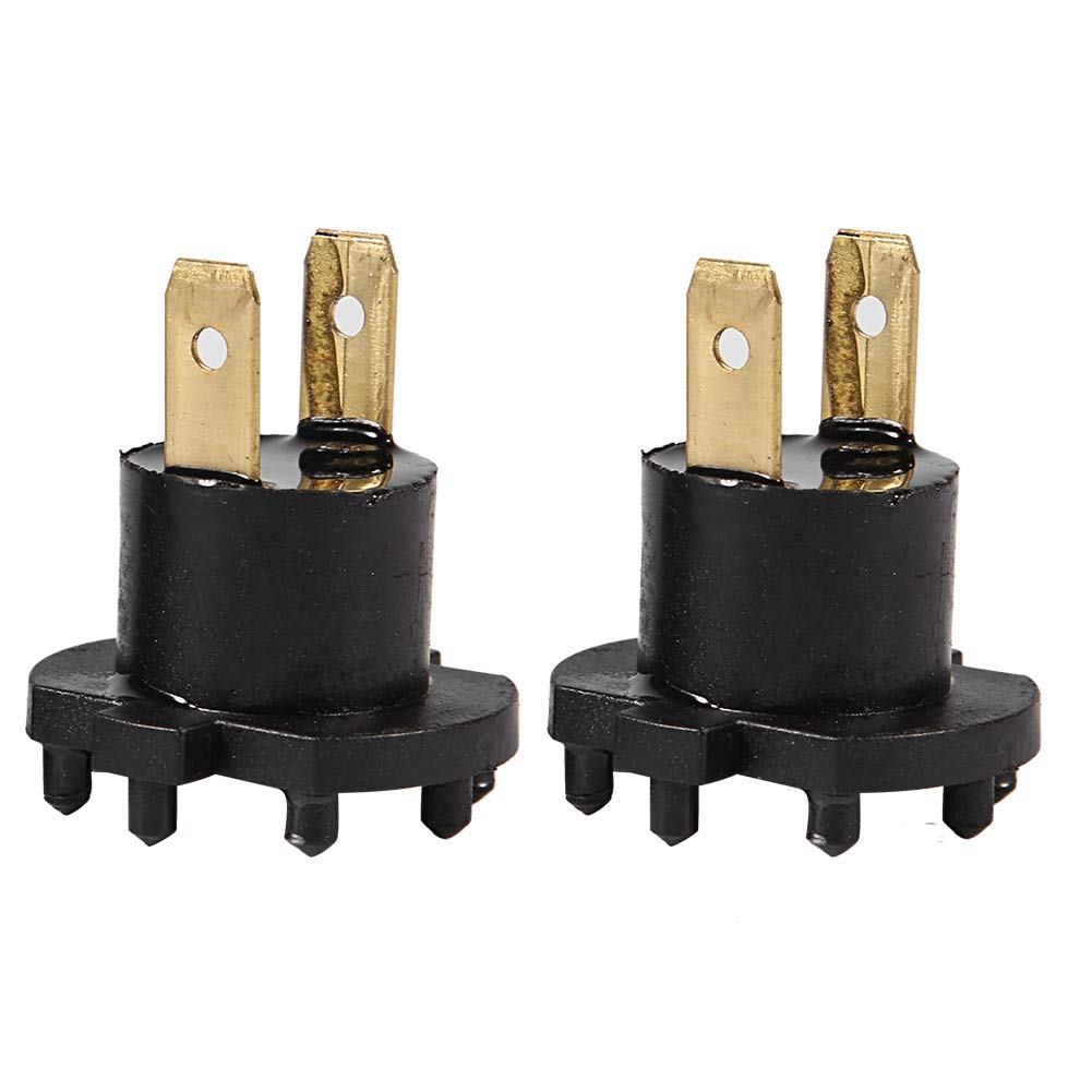 KIMISS Car Headlight Socket Holder, B28V510A3 1 Pair Replacement Headlight Bulb Socket Adapter Holder
