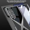 High-end Electroplated Leather Phone Case for Samsung Galaxy Z Fold 7 Fold7 Screen Protection Glass+Shockproof Bumper PC Cover