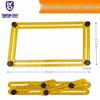 ABS Multi-Angle Folding Ruler: Four-Sided, Multi-Functional, Movable Measuring Tool
