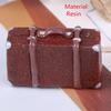 Lovely Cute Metal Mini Suitcase for Dolls Miniature Toys Trunk Dollhouse Decoration Small Clutch Jewellery Box Doll Handbag