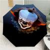 Pennywise the Dancing Clown3 Print Automatic Umbrella, 8 Rib Iron Frame, Plastic Handle, Suitable for Outdoor Travel &Daily , Ideal Gift
