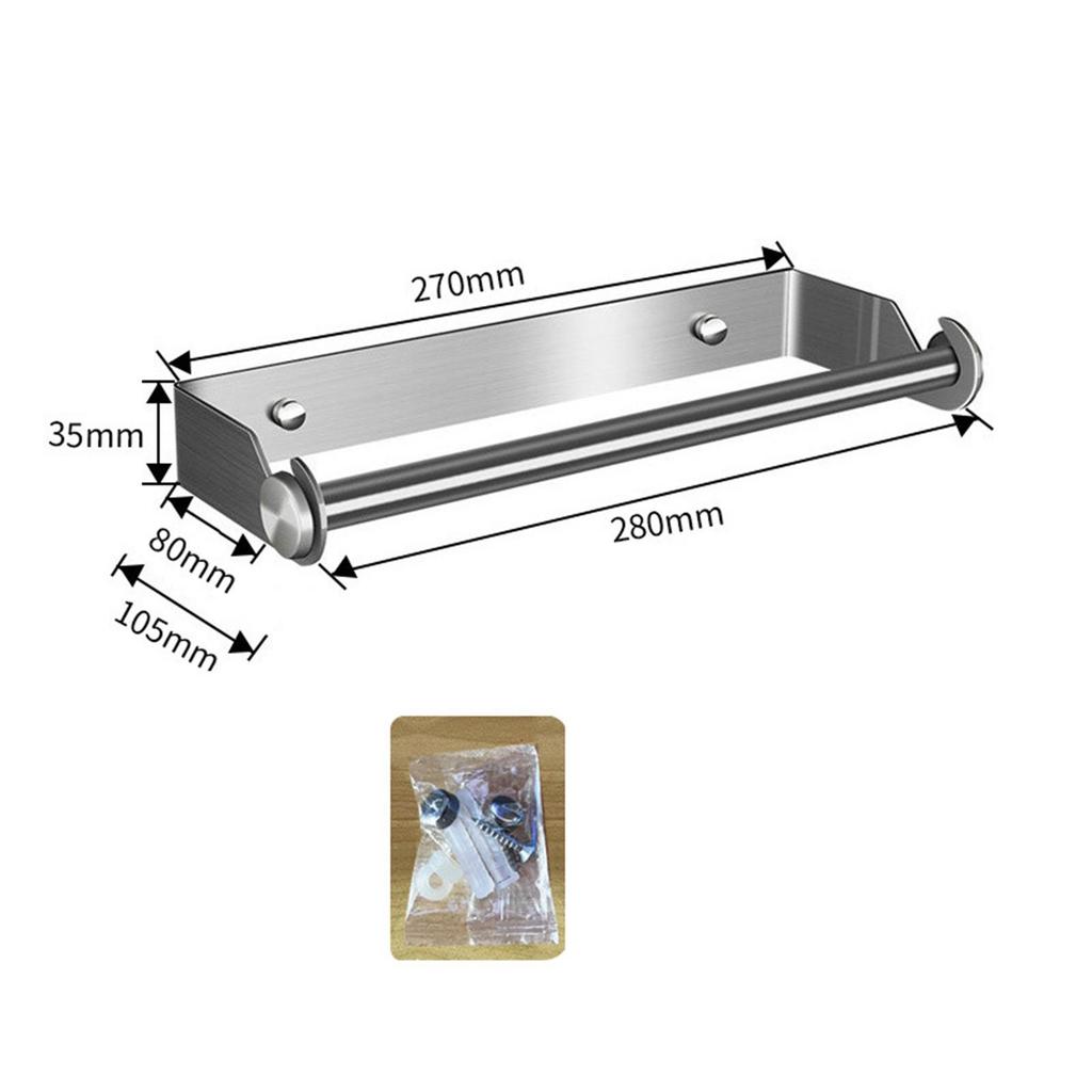Stainless Steel Paper Towel Holder, Wall Mounted Paper Towel Dispenser Space