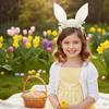 Colorful Rabbit Ears Headband Floral Bunny Ears Hair Hoop Cute Easter Headwear  Cosplay Headbands