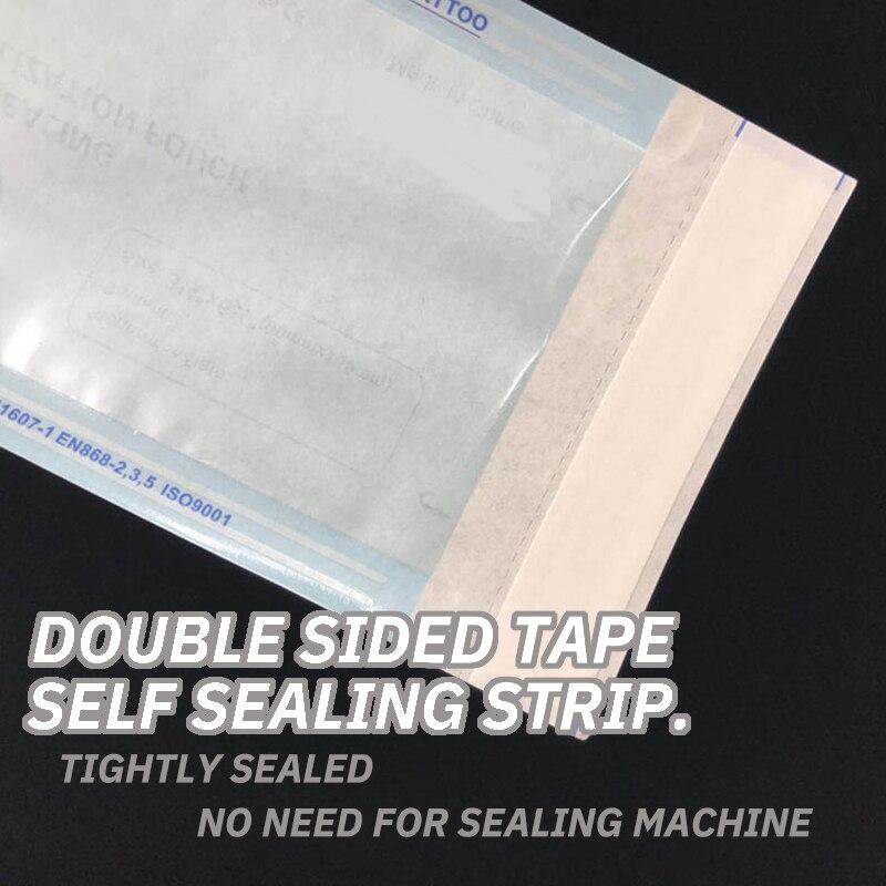 200 BUC Pungă Dezinfecție Echipament Medical Autoadezivă și de Unică Folosință Cutie Sterilizare Accesorii Tatuaj 1 Cutie