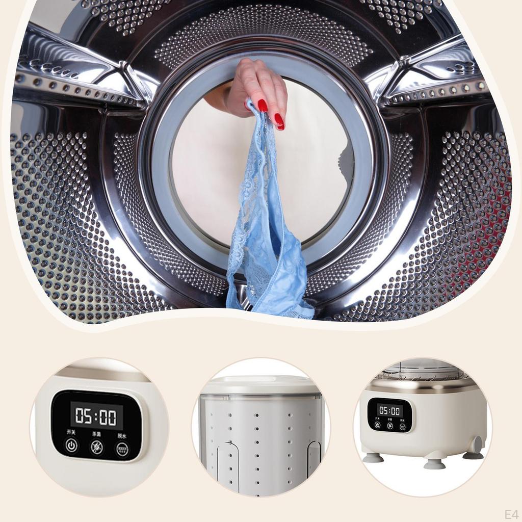 Underwear Washing Machine Automatic Portable for Camping Apartment Purple