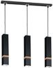 Vidar 3 Pendant Lamp Gu10 Black Wood Milagro Mlp5404