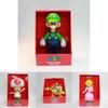 Wysokiej jakości figurki akcji Super Mario Bros 9-calowe z pudełkiem detalicznym