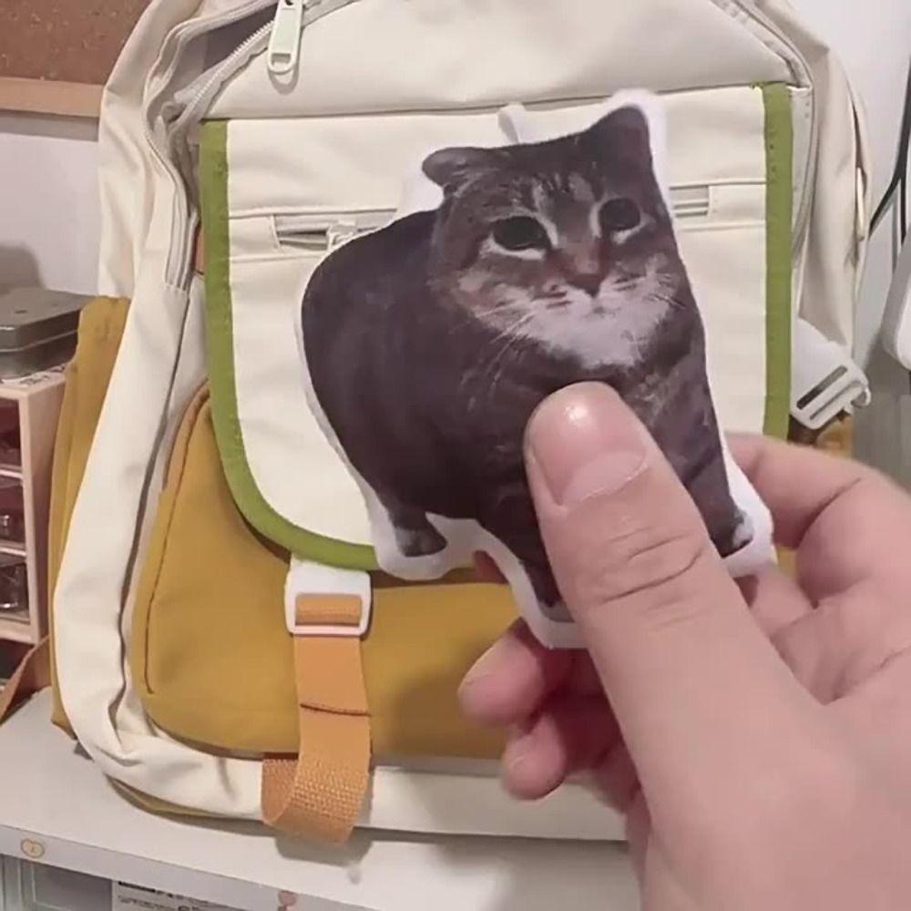 With Sound Cat Voice Keychain Cat Voice Doll  Children's Toy Schoolbag Pendant Decoration