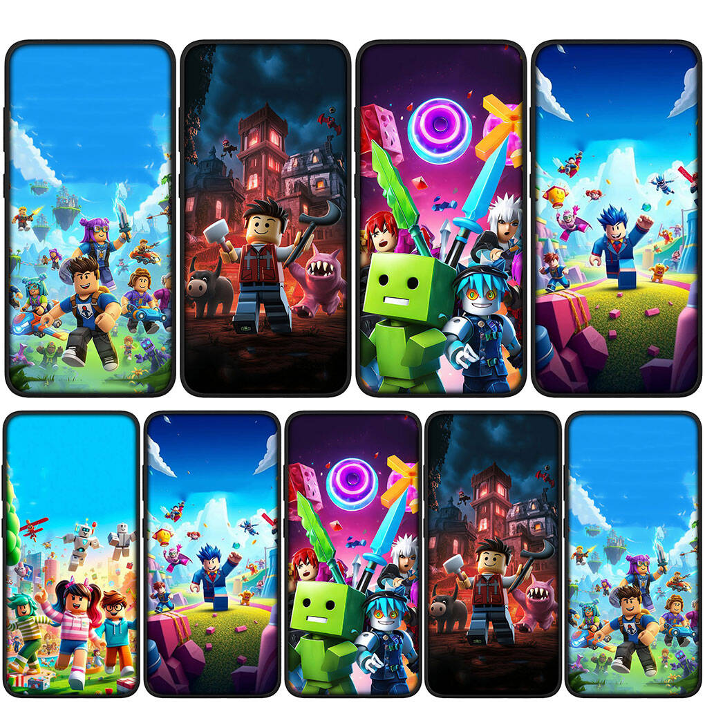 For Motorola Moto Edge 70 60 50 G54 G24 G15 G86 Samsung Galaxy S25 iPhone 17 16 15 Xiaomi Redmi Note 14 13 Pro Max Phone Case Cartoon R-Robloxs Cover