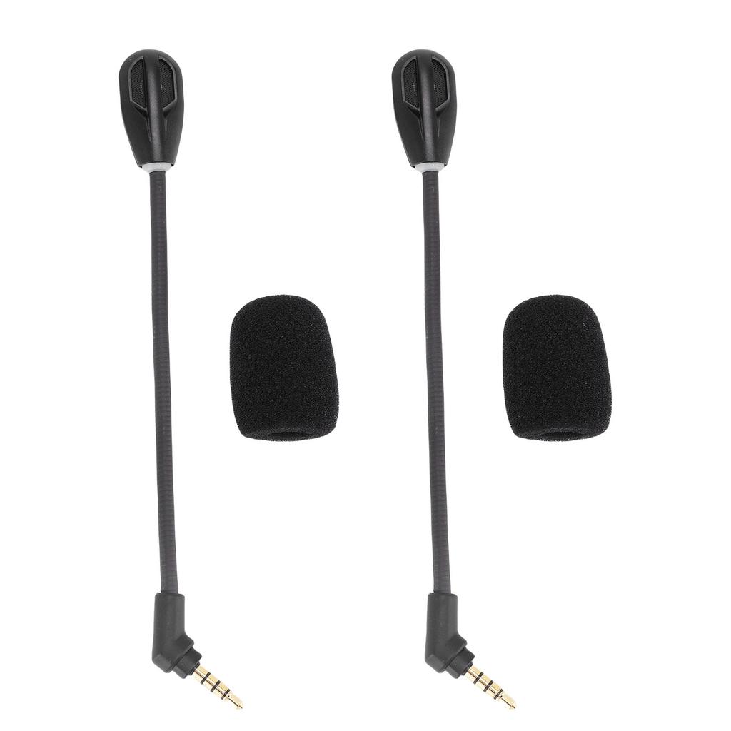 2Pcs Microphone Replacement for HyperX Cloud Flight S Noise Canceling 3.5mm Plug Detachable Mic