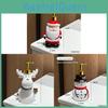 Christmas Santa Cartoon Soap Dispenser With Push Button For Bathroom Decor And Gift