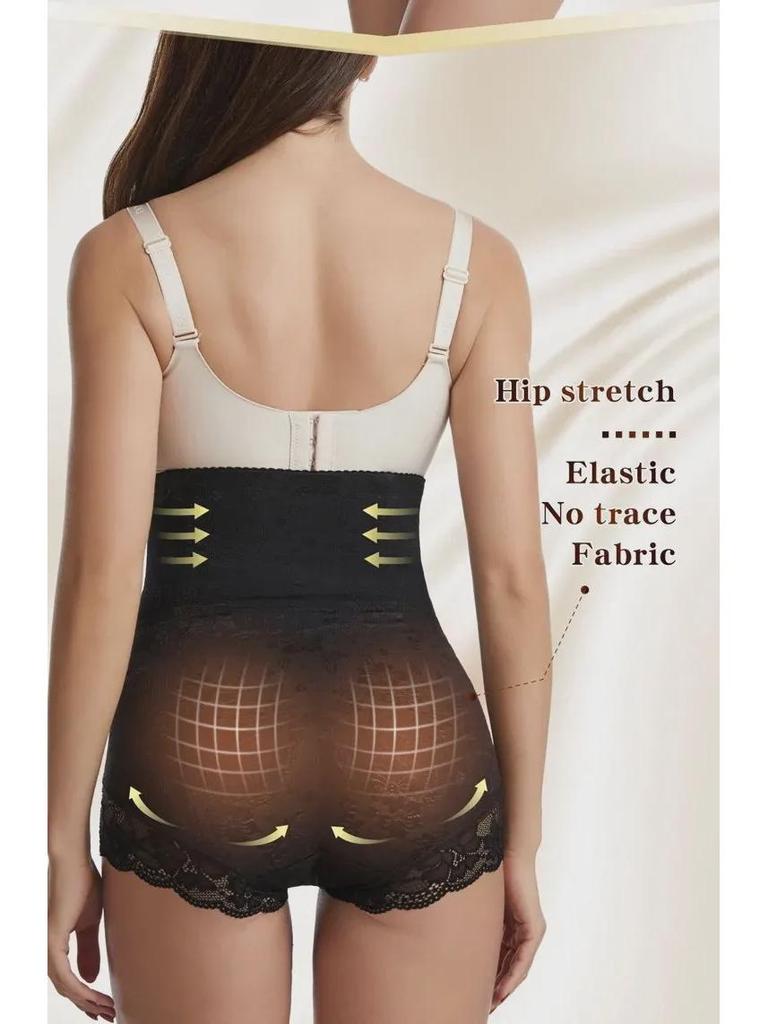 Women's High-Waisted Tummy-Control Pants with Reinforced Buckle and Body-Shaping Hip-Lift Feature