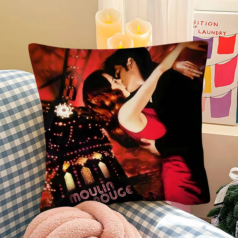 Pc Classic Movie MMoulin Rouge Pillow Case Fashion Square Pillowcase Bedroom Sofa Room Ins Decoration Leisure