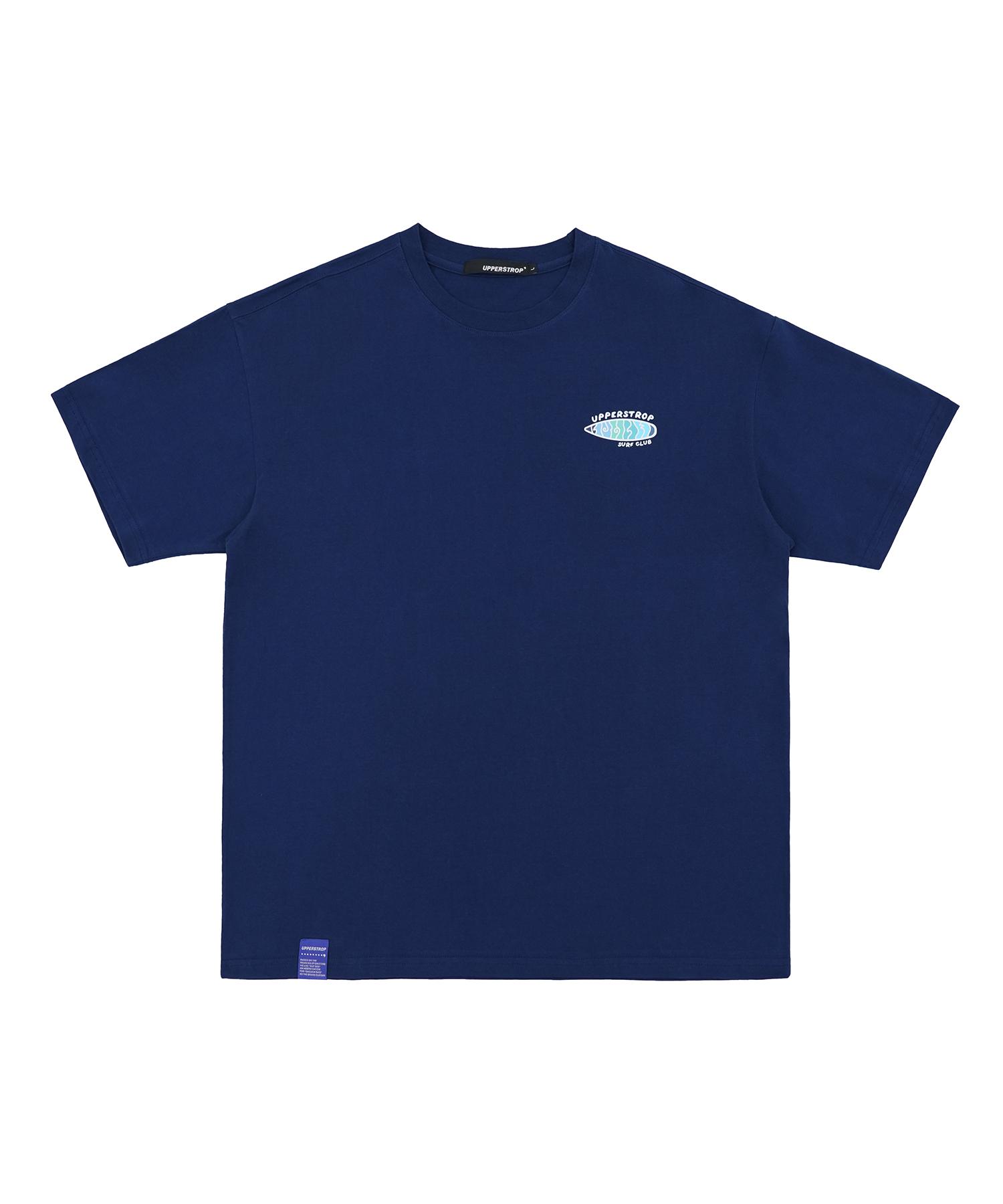 Upper Strop [Up9606] Surf Club Board Graphic T-Shirt Navy Xl
