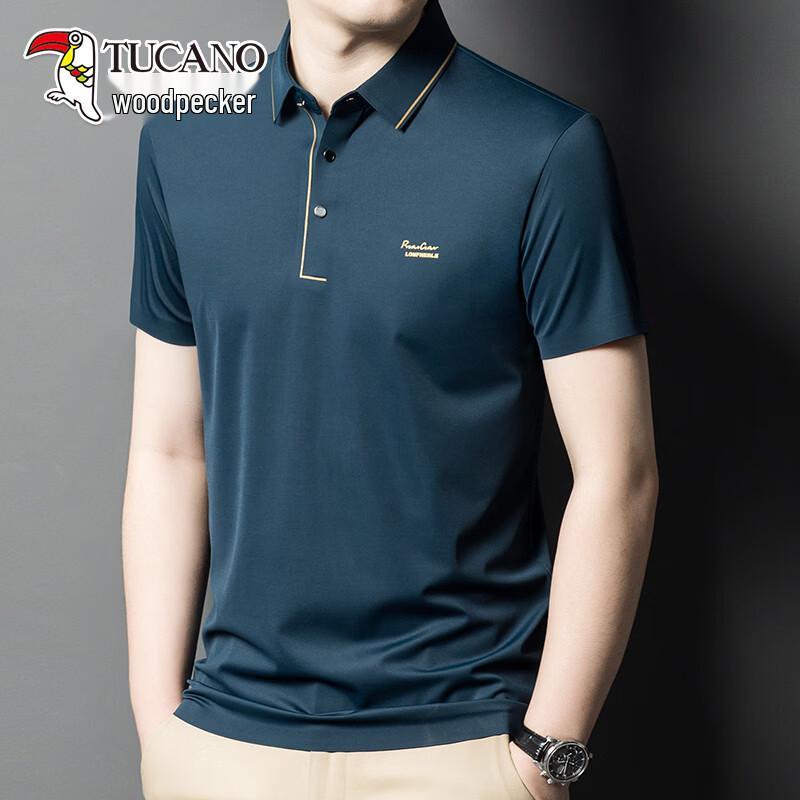 TUCANO Men s 2026 Summer Ice Silk Loose Fit Polo Shirt 56