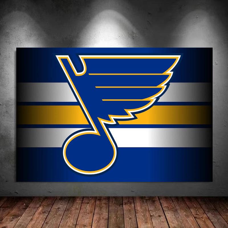 St. Louis Blues 100% Round Full Drill 5D DIY Diamond Painting Embroidery Cross Stitch Rhinestone Décor