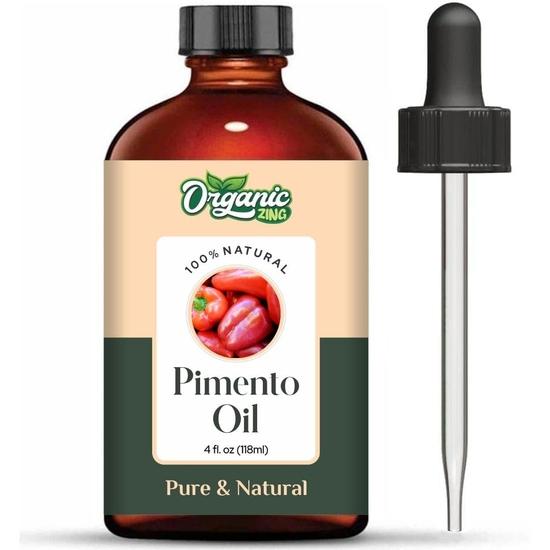 Organic Zing Pimento (Capsicum Annuum) Oil | Pure & Natural Essential Oil for Skincare & Massage - 118ml/3.99fl Oz