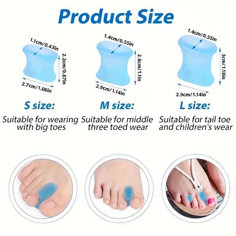 1 Pair of Soft Silicone Toe Separators - Comfortable Foot Dividers for Men & Women, Ideal for Running & Sports, Feet Accessories