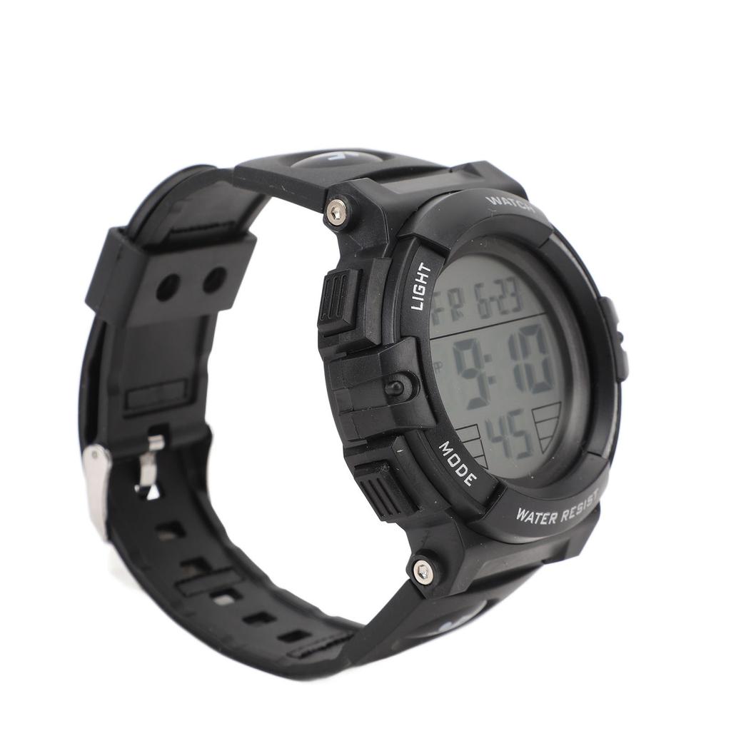 Men Digital Watch with Calendar and Alarm Clock Waterproof Nightlight Electronic Sports Watch for Outdoor Activities